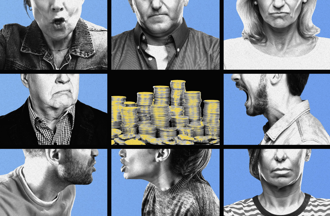 FAMILY MAD OVER MONEY