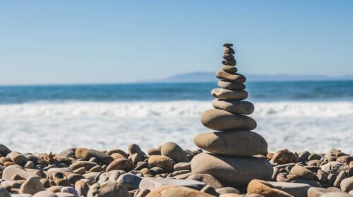 Pebble tower